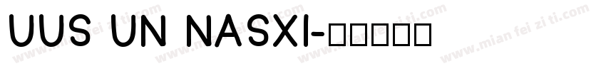UUS UN NASXI字体转换